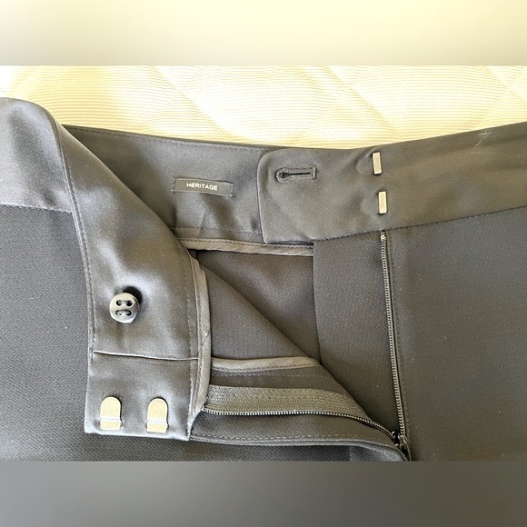 Talbots Heritage style black dress pants with black satin waist line US 10 - Picture 6 of 16